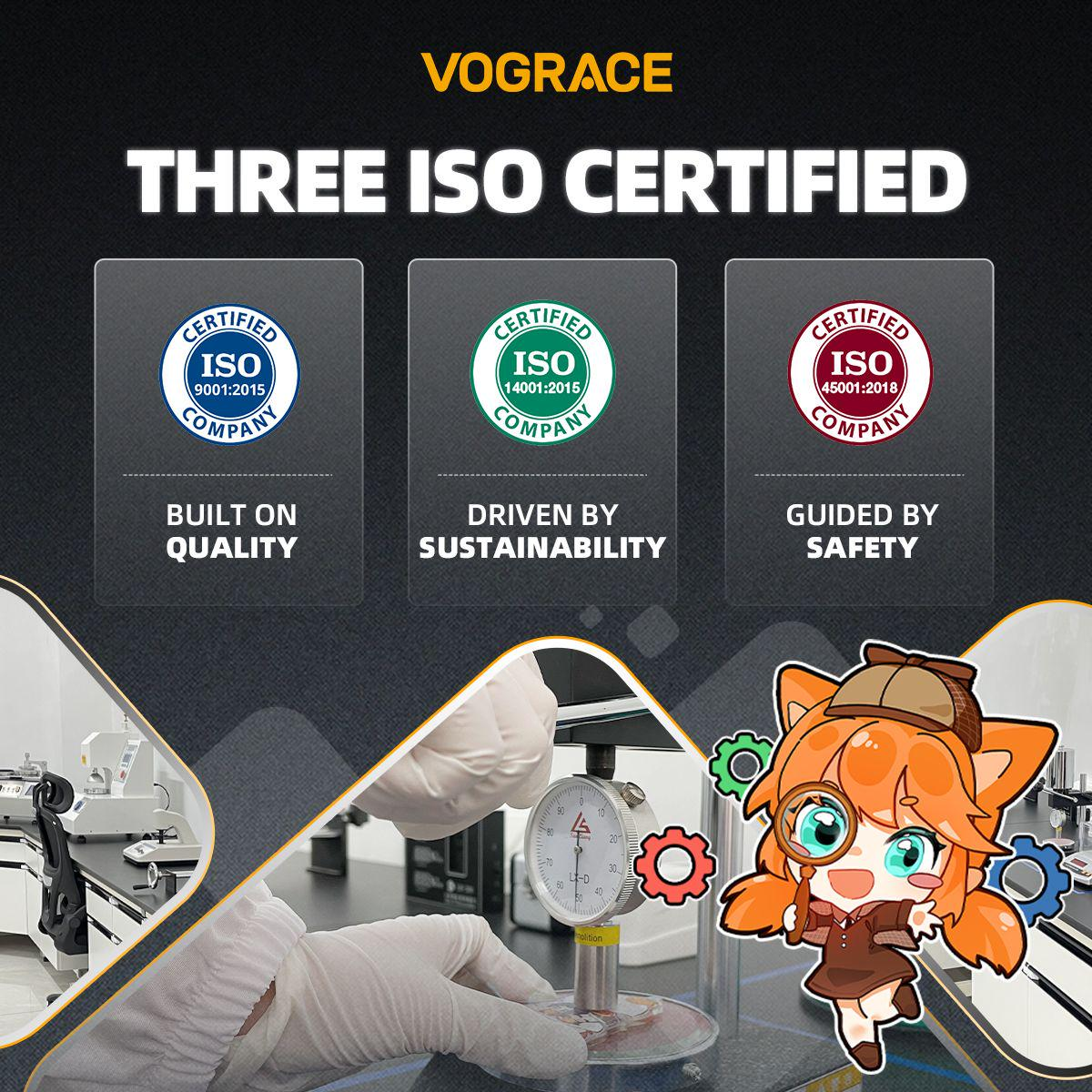 Vograce logra 3 certificaciones internacionales ISO: Excelencia en Calidad, Sostenibilidad y Seguridad
