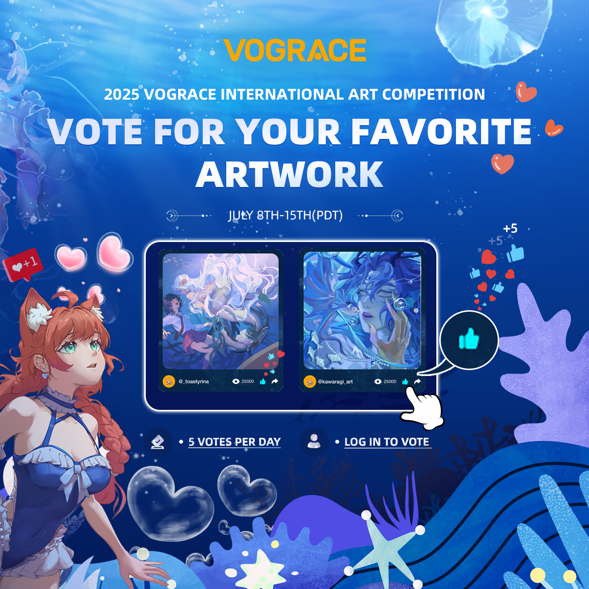2025 Vograce International Art Competition: Start Voting Now!