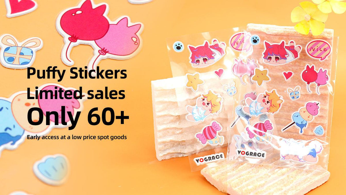 New Arrivals : Puffy Stickers - VOGRACE
