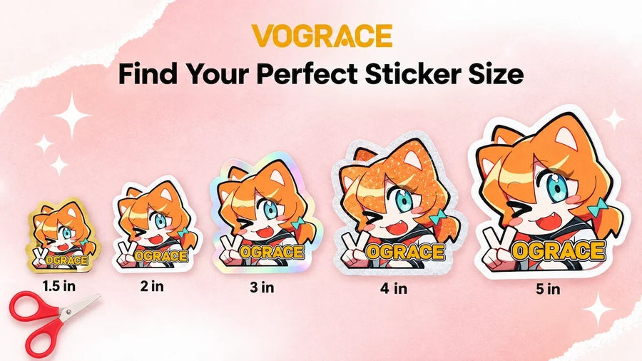 Sticker Size Chart & Guide