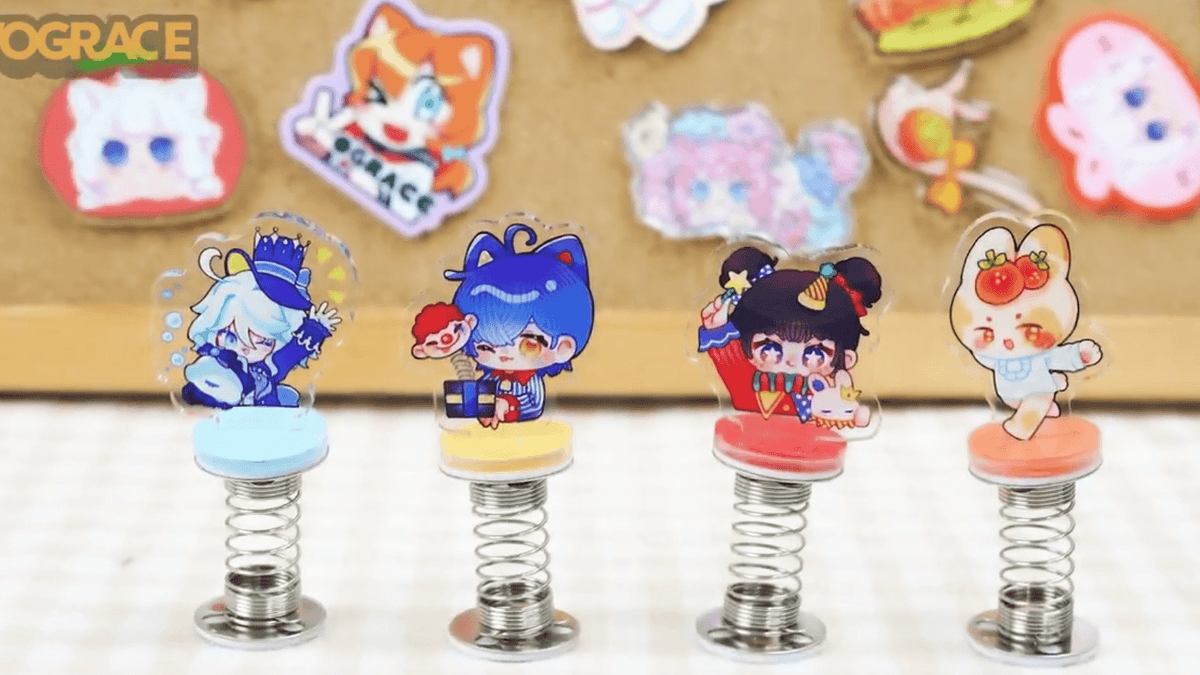 Attract with Style using Custom Spring Shaker Acrylic Standees - VOGRACE
