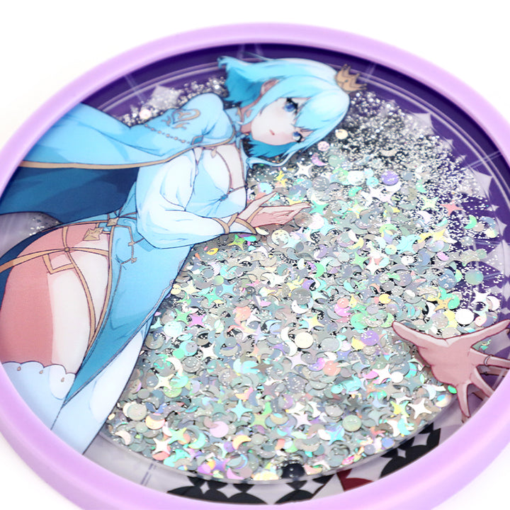 Custom Pre-filled Quicksand Liquid Shaker Acrylic Coasters