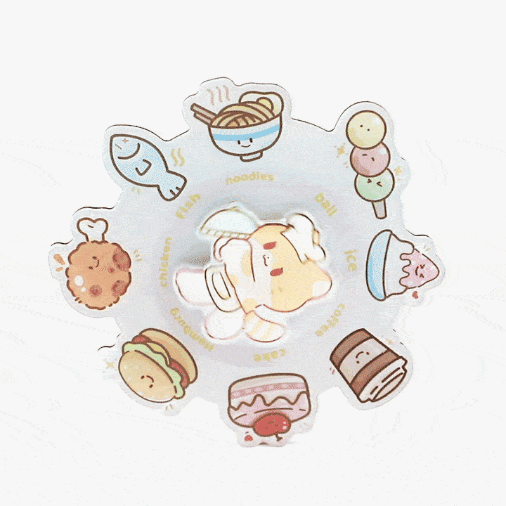 Custom Acrylic Double Layer Spinning Fridge Magnets - VOGRACE