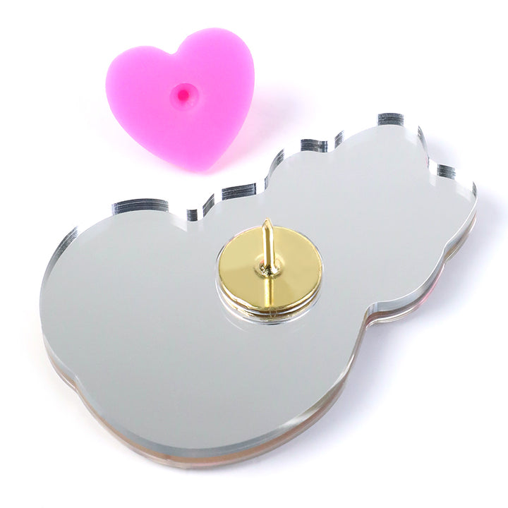 Custom Acrylic Mirror Pins - VOGRACE
