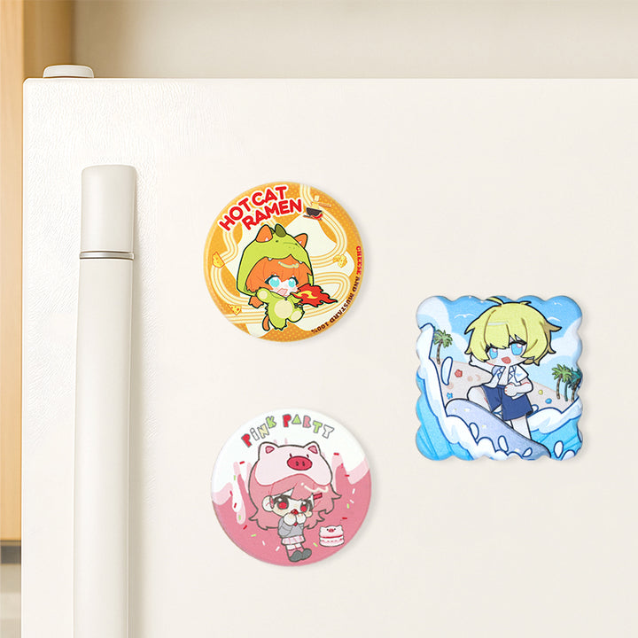 Custom 3D Beechwood Fridge Magnets