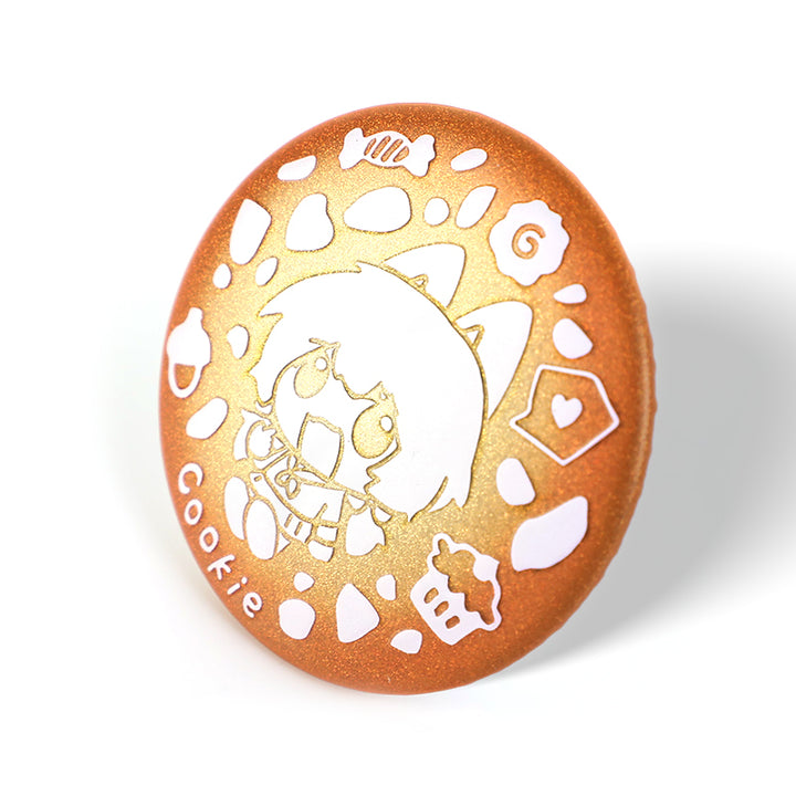 Custom 3D Glitter Holographic Button Pins