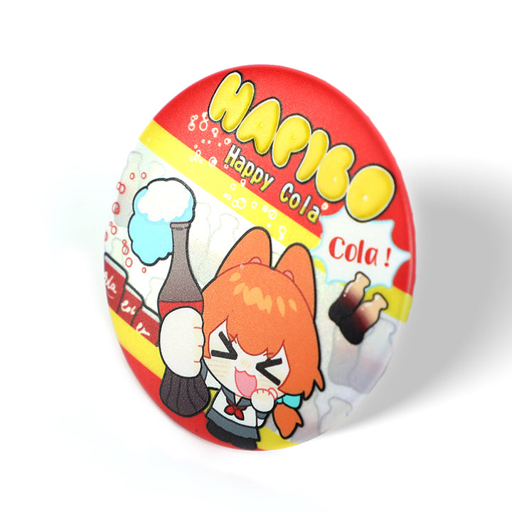 Custom 3D Glitter Holographic Button Pins