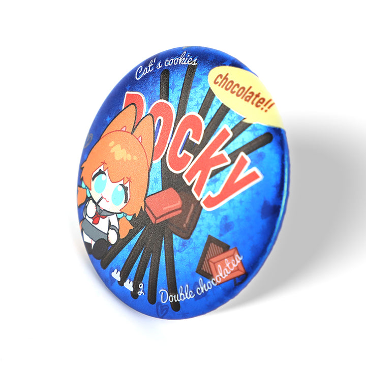 Custom 3D Glitter Holographic Button Pins