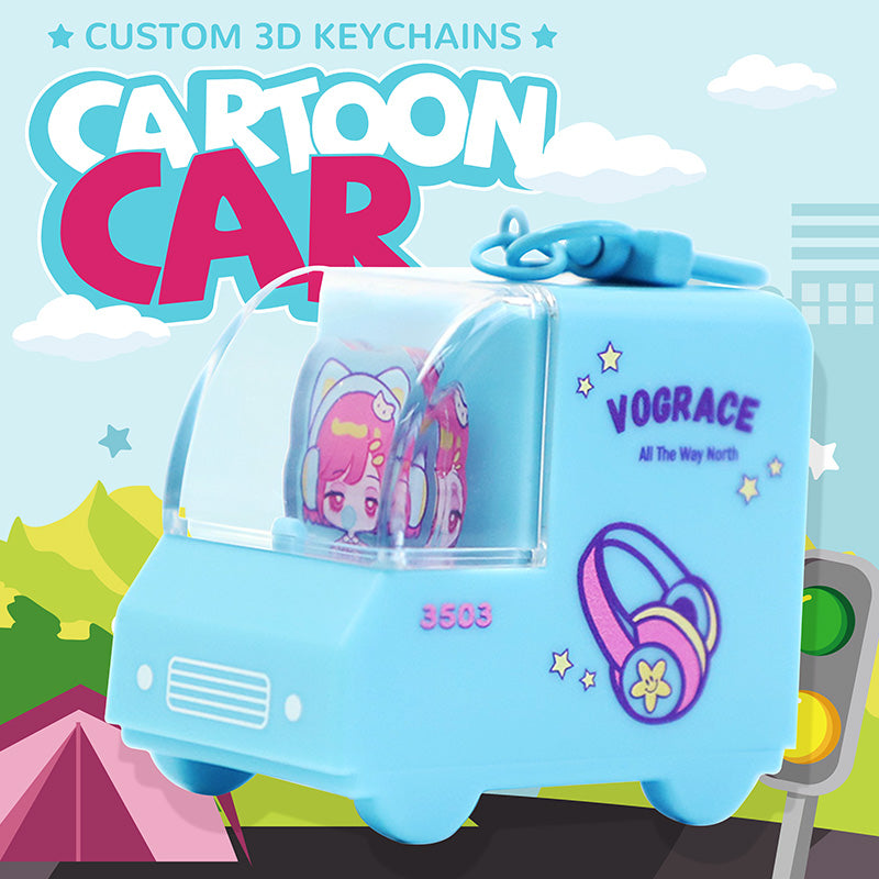 Custom Acrylic 3D Cartoon Car Charms - VOGRACE