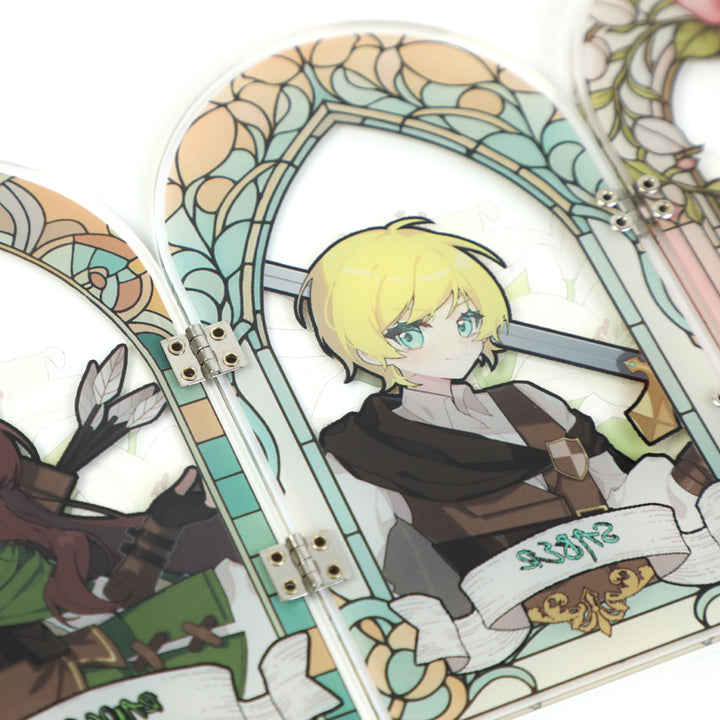 Écrans pliants en acrylique sur charnières personnalisés