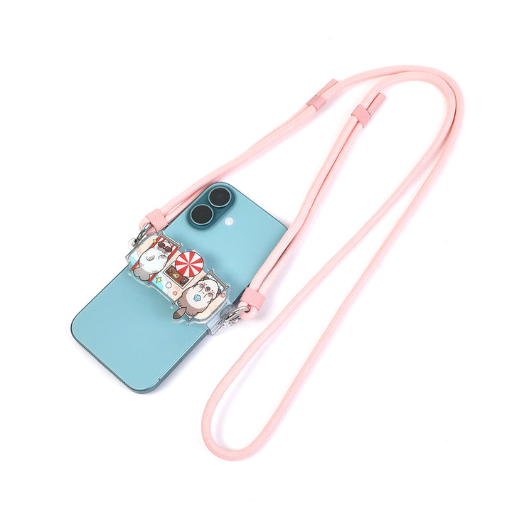 Lanières de téléphone personnalisées en acrylique avec cordon