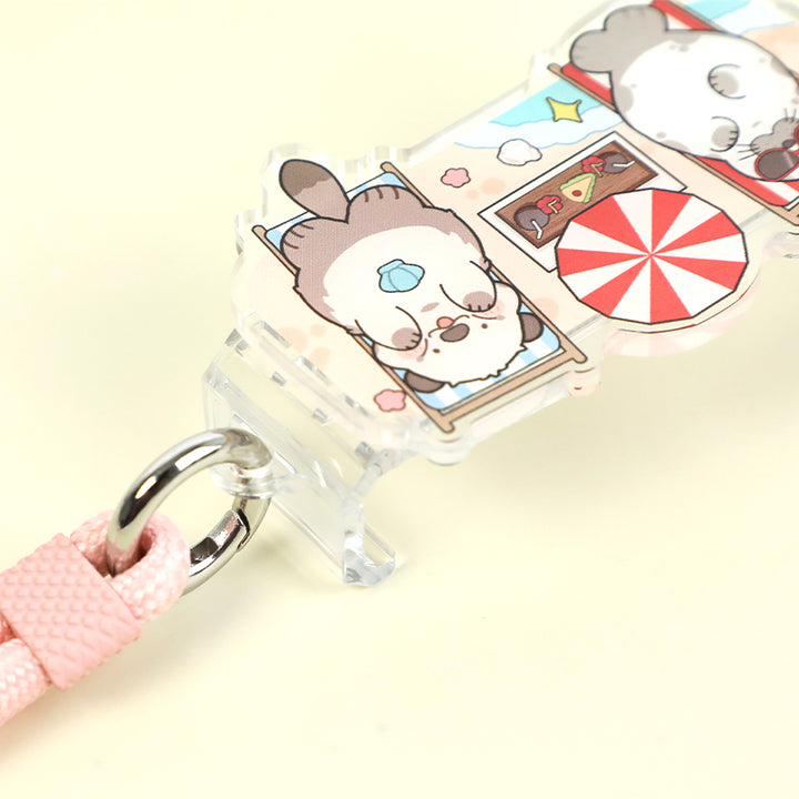 Lanières de téléphone personnalisées en acrylique avec cordon