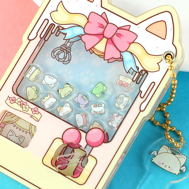 Custom Acrylic Magnetic Gashapon Machine Shaker Keychains