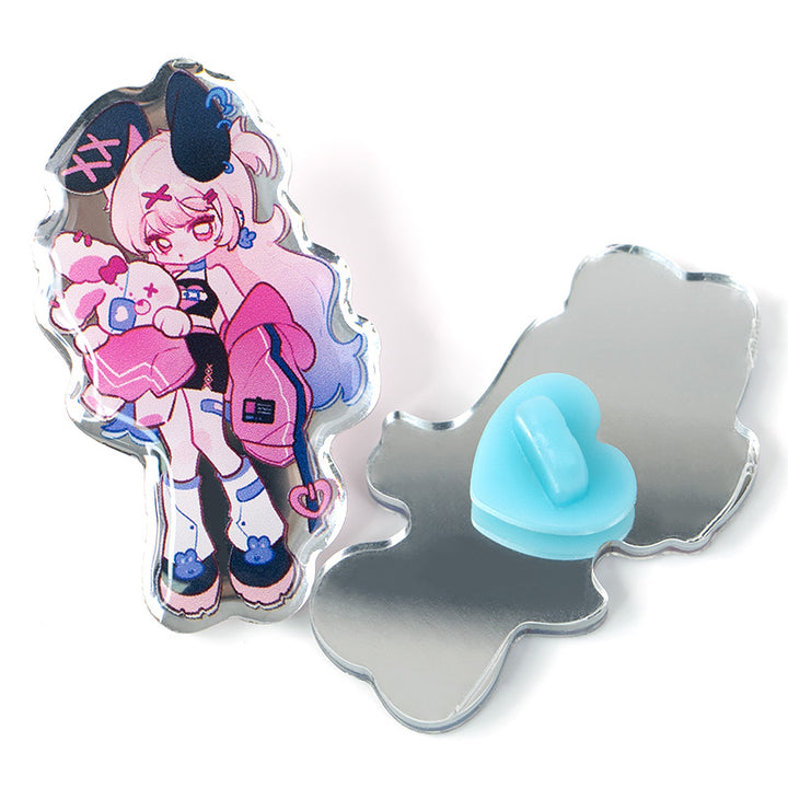Custom Acrylic Mirror Pins - VOGRACE