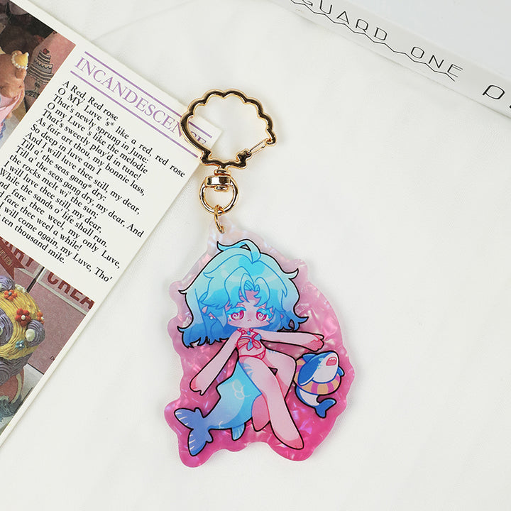 Custom Acrylic Shell Pattern Keychains - VOGRACE