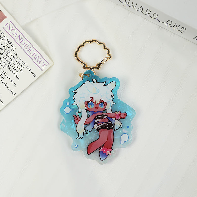 Custom Acrylic Shell Pattern Keychains - VOGRACE