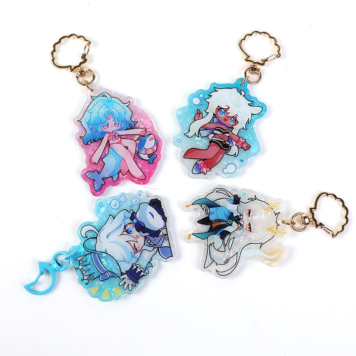 Custom Acrylic Shell Pattern Keychains - VOGRACE