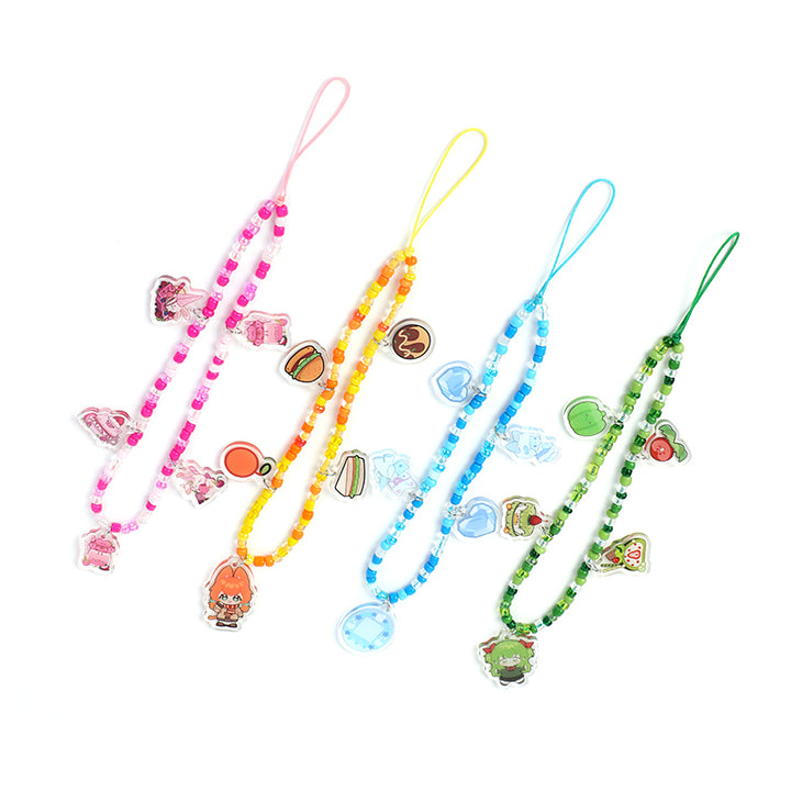 Custom Beaded Acrylic Phone Charms