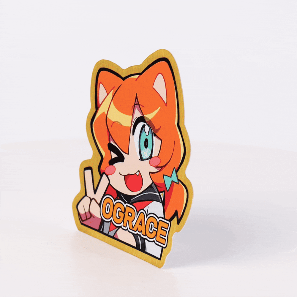 Custom Brushed Gold Stickers