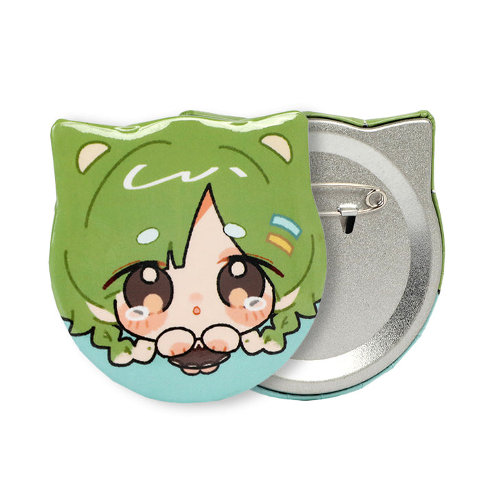 Pins de botón de formas de oreja de gato personalizadas