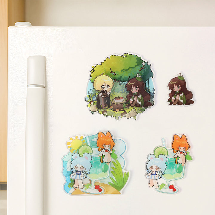 Custom Clear Acrylic Fridge Magnets