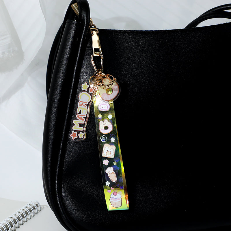 Custom Clear Acrylic Holographic PVC Lanyard Keychains - VOGRACE