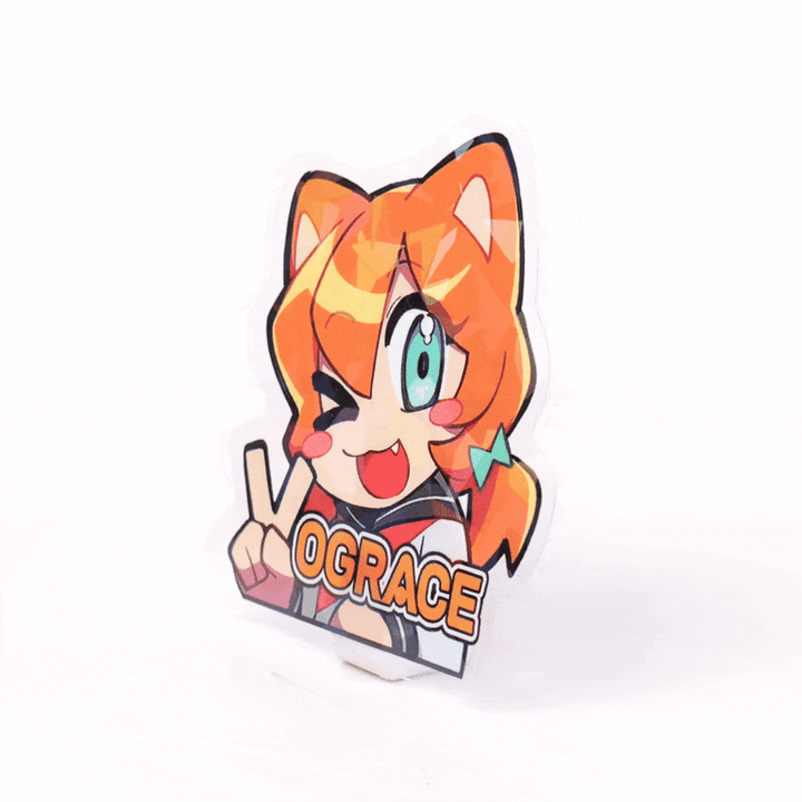 Pegatinas holográficas transparentes personalizadas