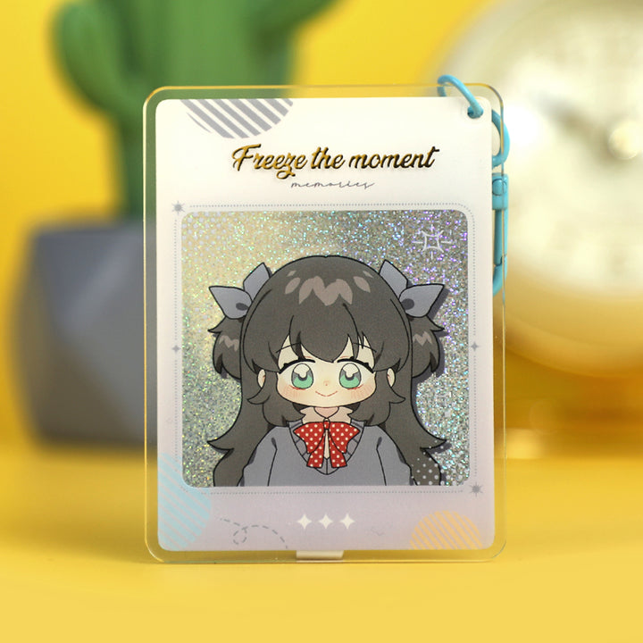 Custom Cold Foil Stamping Glitter Holographic Acrylic Keychains - VOGRACE