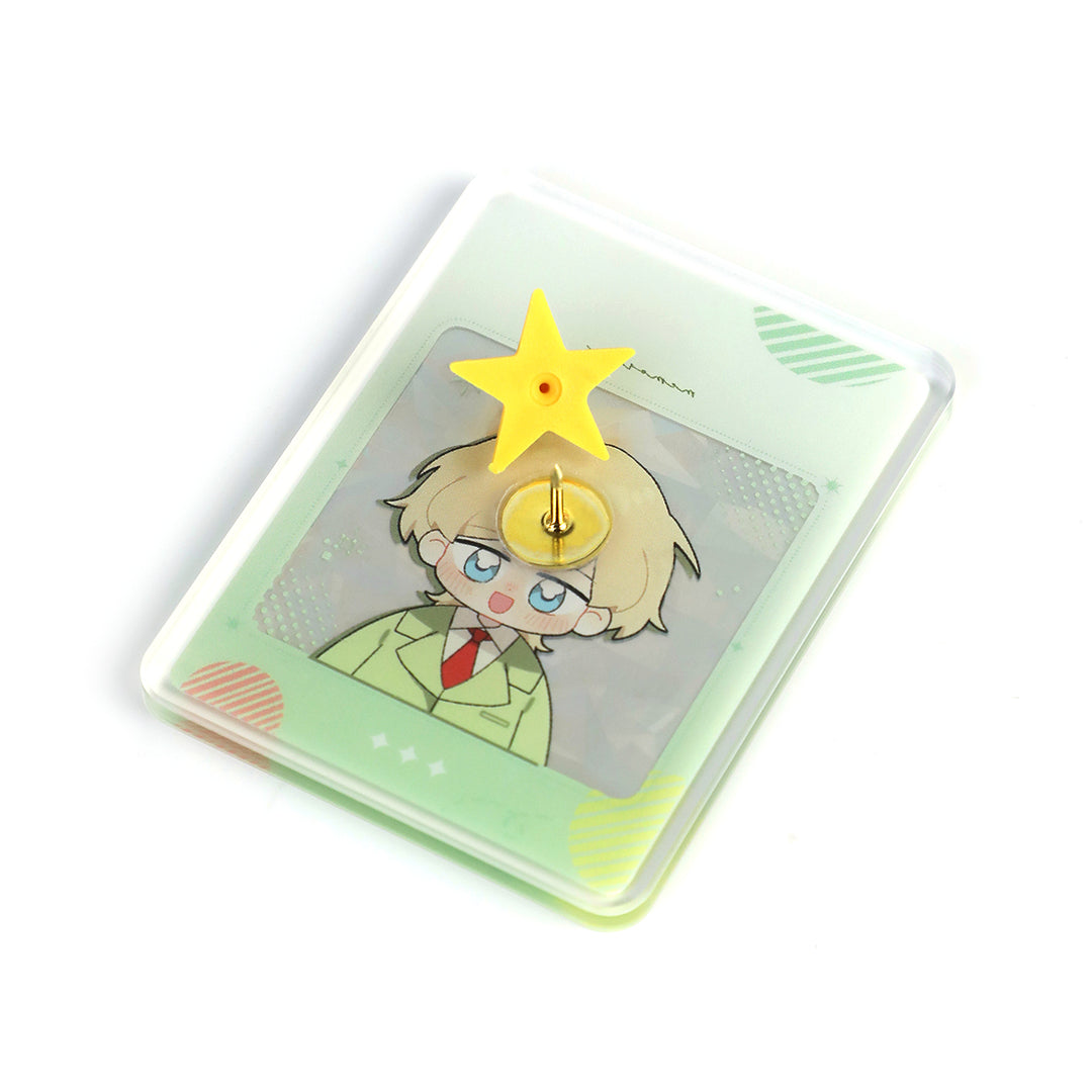 Custom Cold Foil Stamping Glitter Holographic Acrylic Pins - VOGRACE