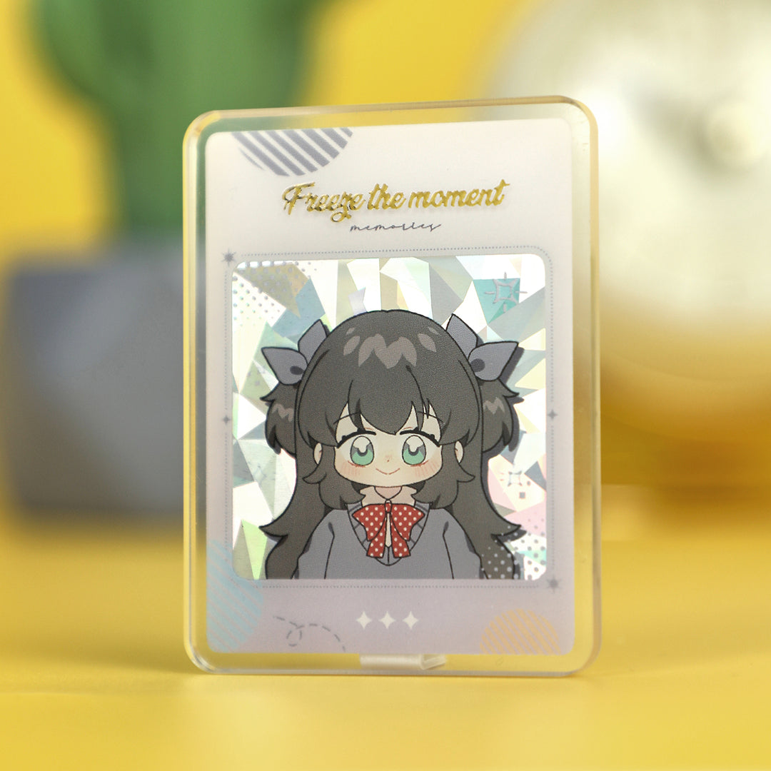 Custom Cold Foil Stamping Glitter Holographic Acrylic Pins - VOGRACE