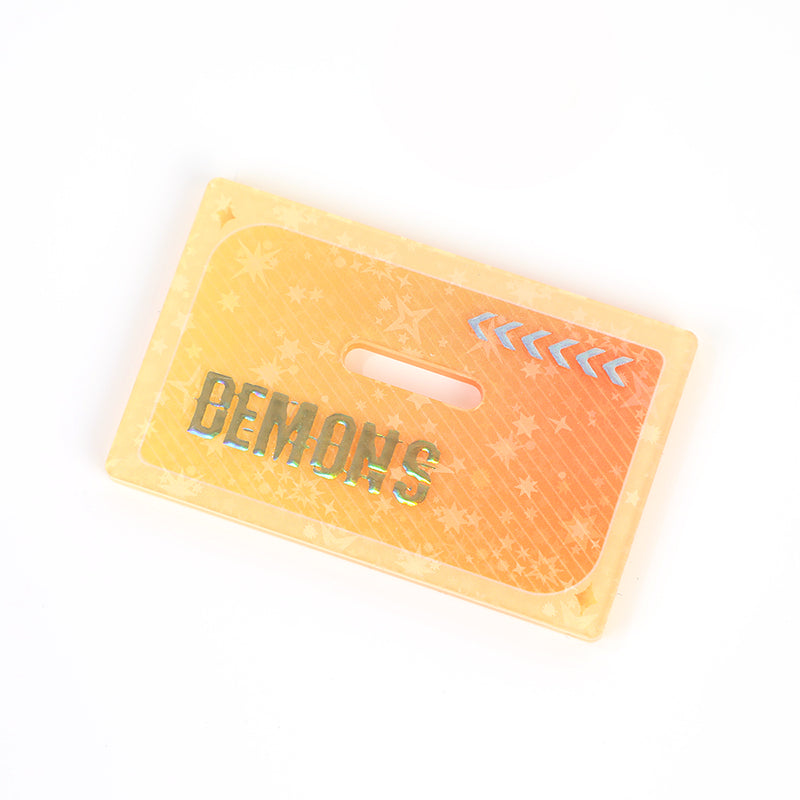 Custom Cold Foil Stamping Holographic Clear Acrylic Standees - VOGRACE