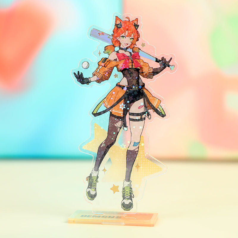 Custom Cold Foil Stamping Holographic Clear Acrylic Standees - VOGRACE