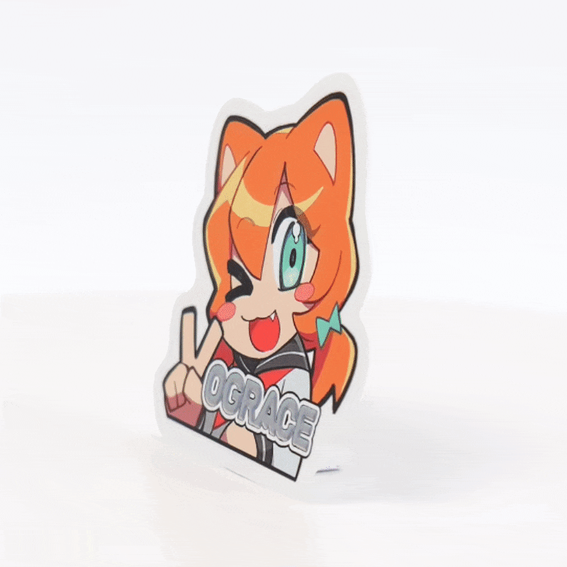 Individuelle Kaltfolienprägungsaufkleber mit Reliefdruck