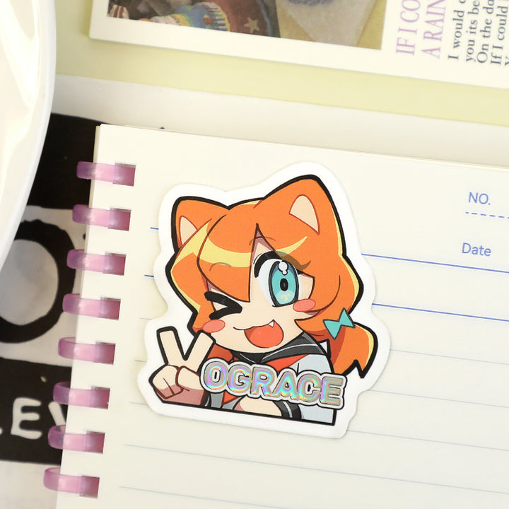 Individuelle Kaltfolienprägungsaufkleber mit Reliefdruck