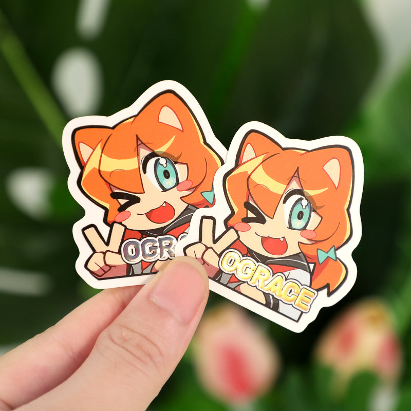 Individuelle Kaltfolienprägungsaufkleber mit Reliefdruck