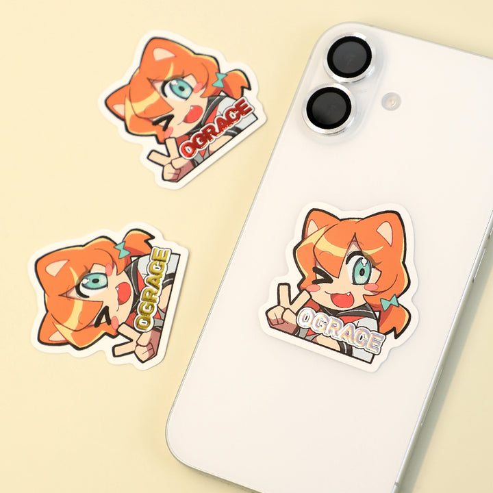 Individuelle Kaltfolienprägungsaufkleber mit Reliefdruck