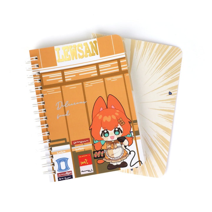 Cahiers spirales personnalisés aux pages colorées en papier coloré