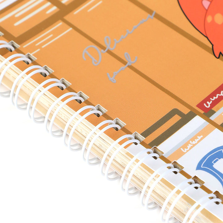 Cahiers spirales personnalisés aux pages colorées en papier coloré