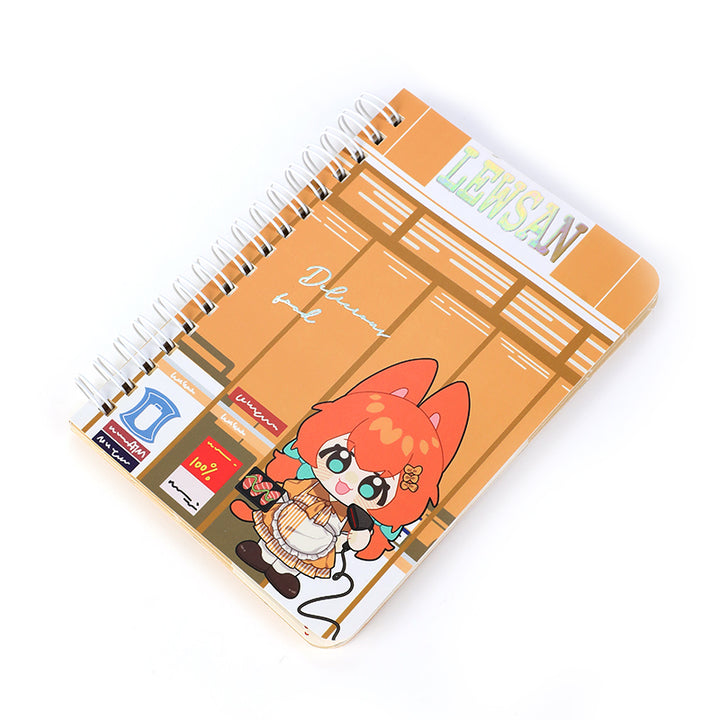 Cahiers spirales personnalisés aux pages colorées en papier coloré