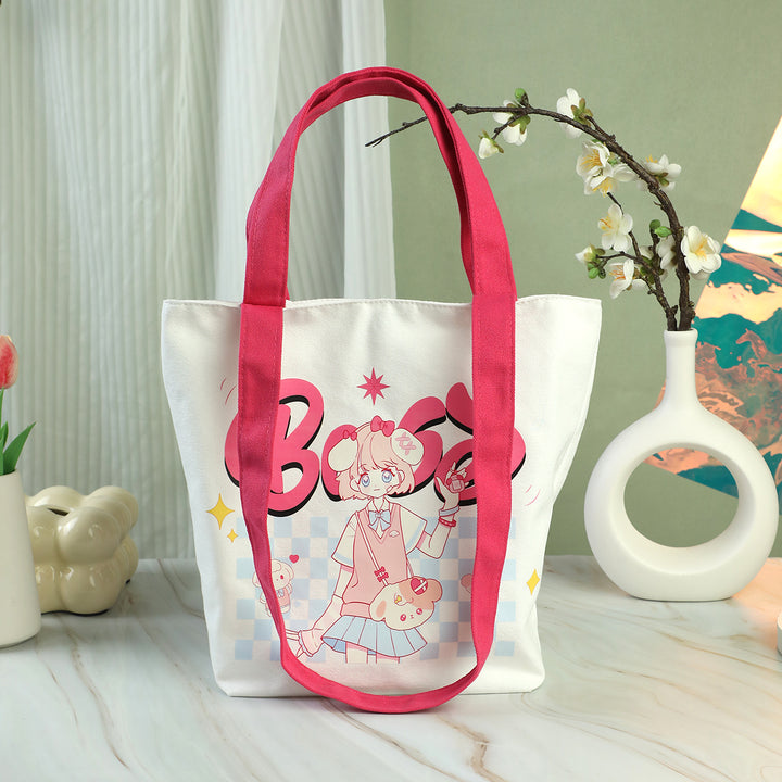 Custom Dual-Use Canvas Tote Bags With Strap - VOGRACE