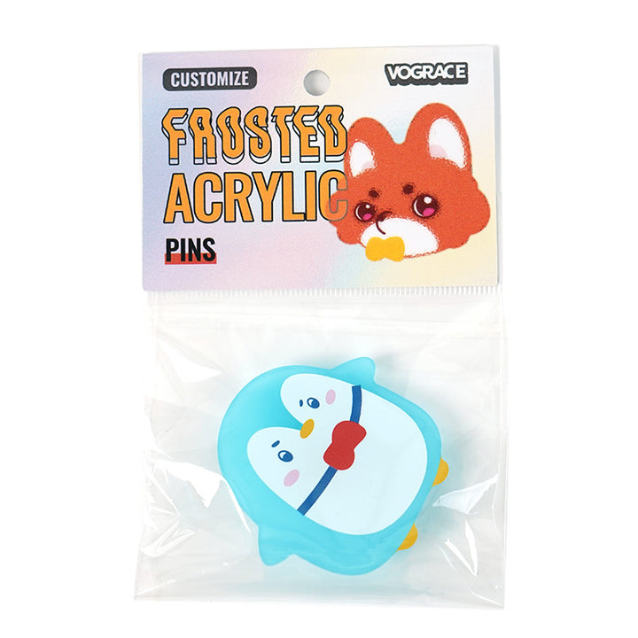 Custom Frosted Acrylic Pins - VOGRACE
