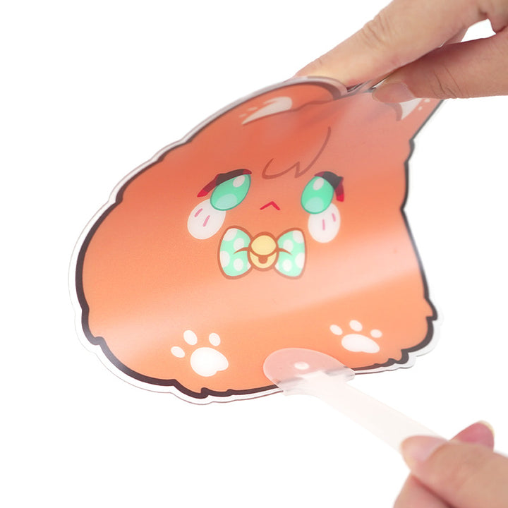 Leques de PVC Translúcido Fosco Personalizados