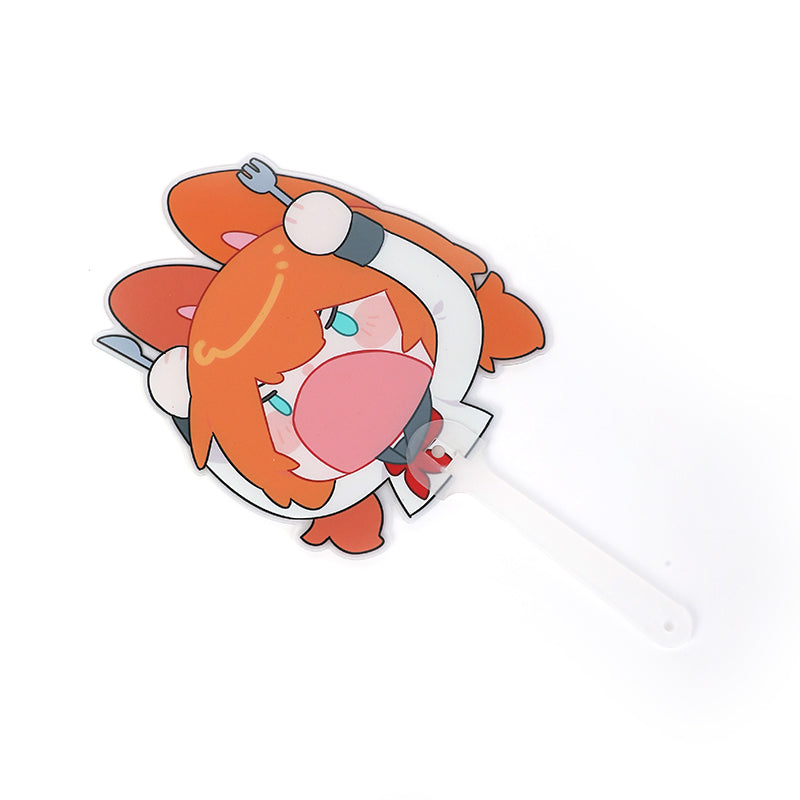 Leques de PVC Translúcido Fosco Personalizados