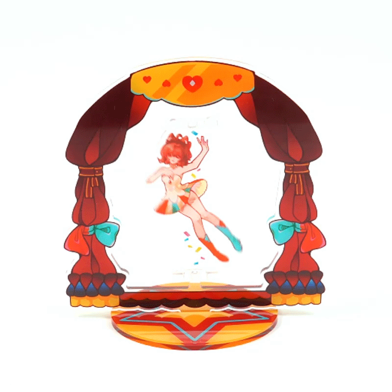 Custom Hollow Rotating Acrylic Standees - VOGRACE