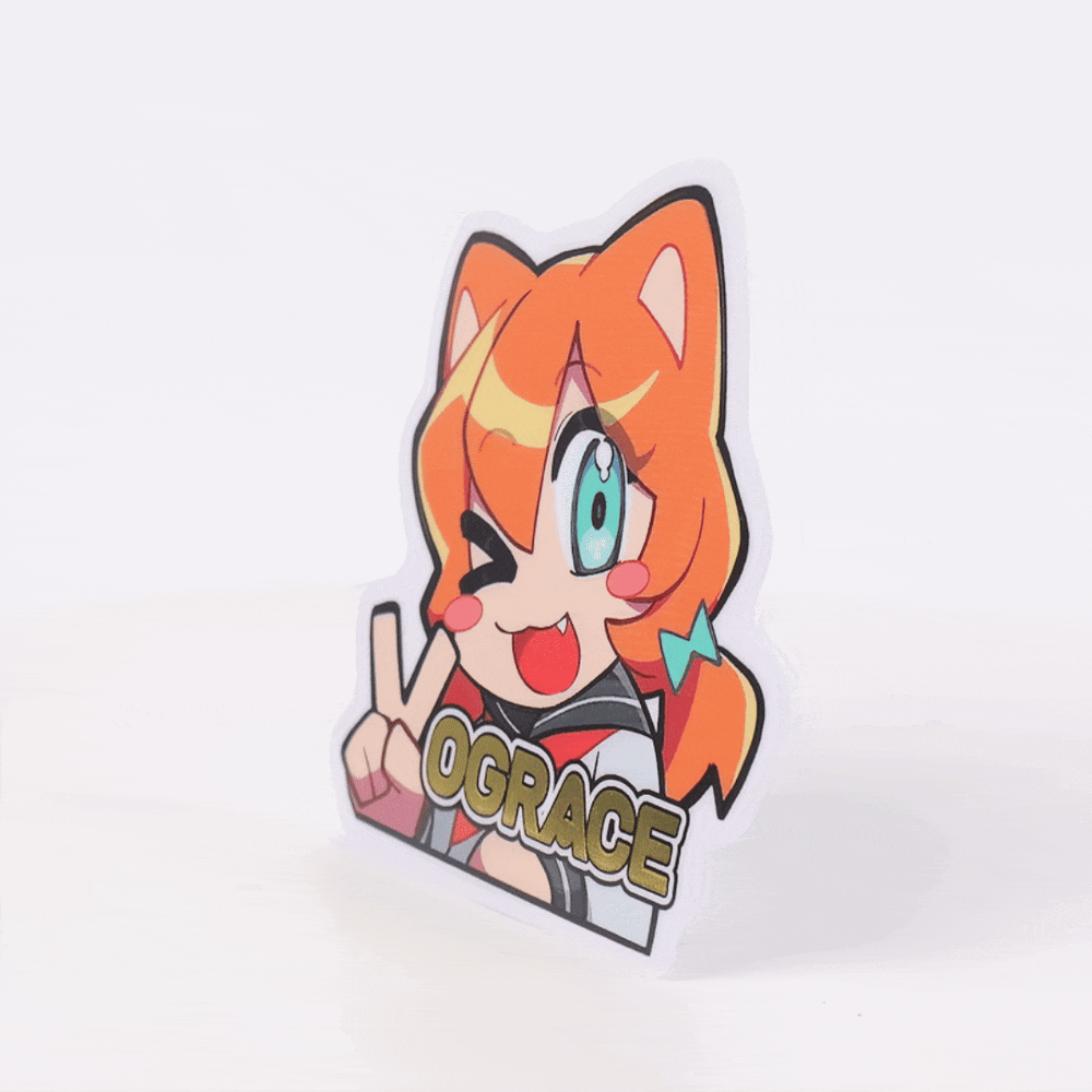 Custom Hot Foil Stamped Stickers