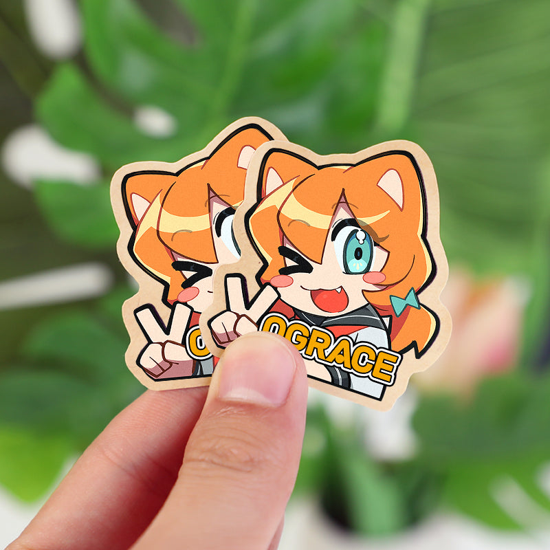 Custom Kraft Paper Stickers