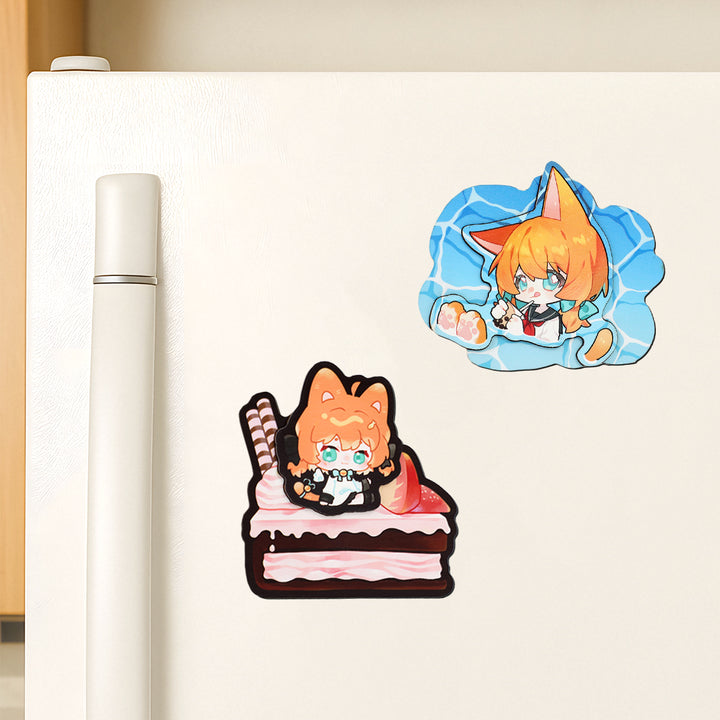 Ímãs de geladeira de madeira multicamadas personalizados