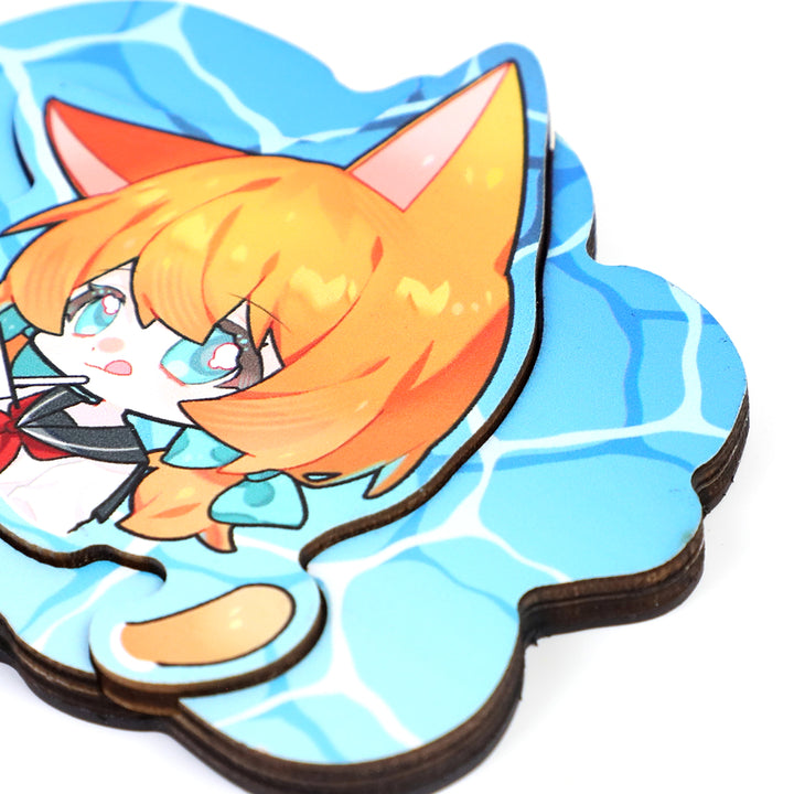 Ímãs de geladeira de madeira multicamadas personalizados