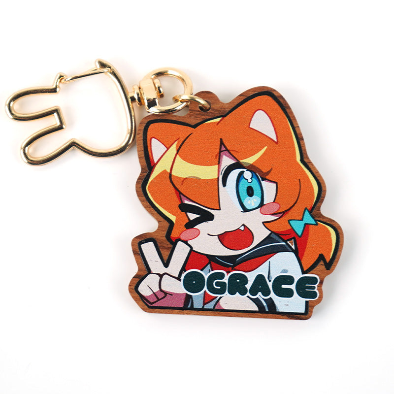Custom Natural Wooden Keychains - VOGRACE