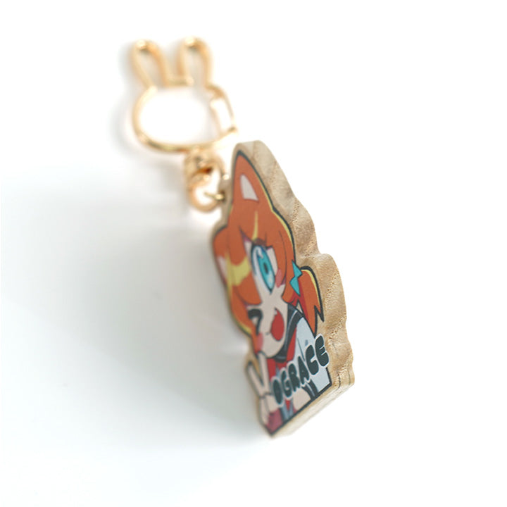 Custom Natural Wooden Keychains - VOGRACE